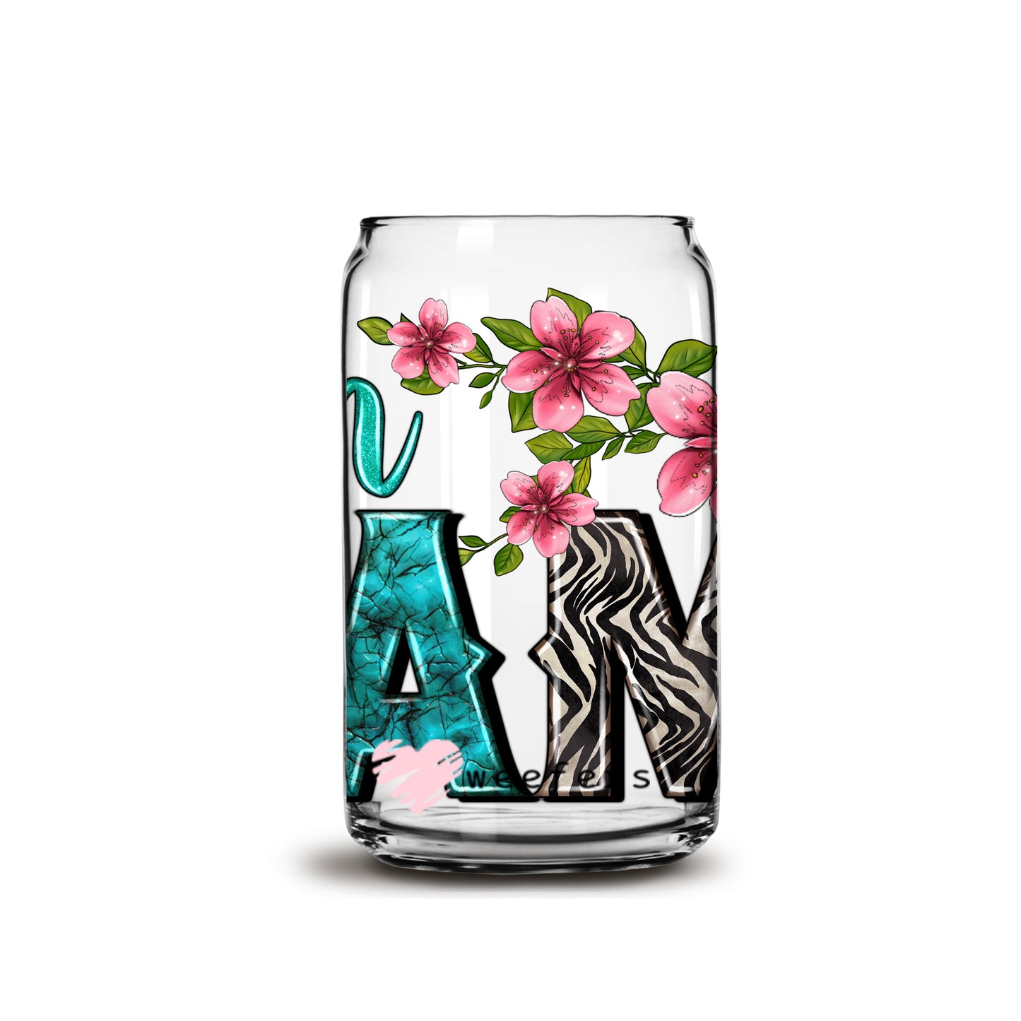 Twin Mama Club 16oz Libbey Glass Can UV DTF or Sublimation Wrap - Decal - Weefers