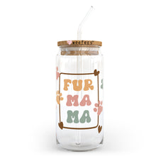 Load image into Gallery viewer, Boho Fur Mama 20oz Libbey Glass Can UV-DTF or Sublimation Wrap - Decal
