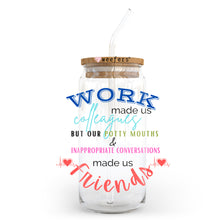 Load image into Gallery viewer, a glass jar with a straw in it with a message on it
