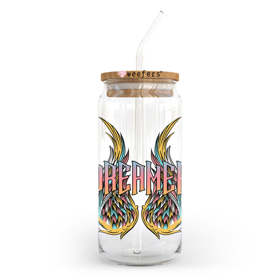 Dreamers 20oz Libbey Glass Can UV DTF or Sublimation Wrap - Decal Transfer Weefers