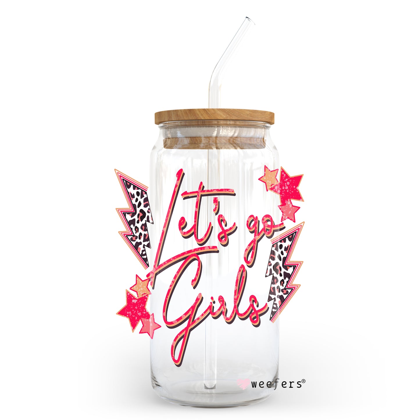 Let's Go Girls 20oz Libbey Glass Can, 34oz Hip Sip, 40oz Tumbler UV DTF or Sublimation Decal Transfer - Weefers