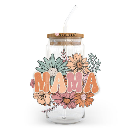 Boho Mama 20oz Libbey Glass Can, 34oz Hip Sip, 40oz Tumbler UV DTF or Sublimation Decal Transfer - Weefers