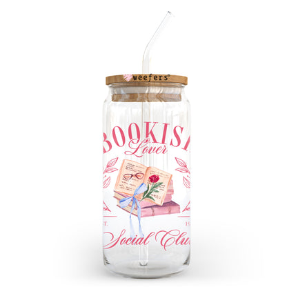 Bookish Social Club 20oz Libbey Glass Can UV DTF or Sublimation Wrap - Decal Transfer - Weefers