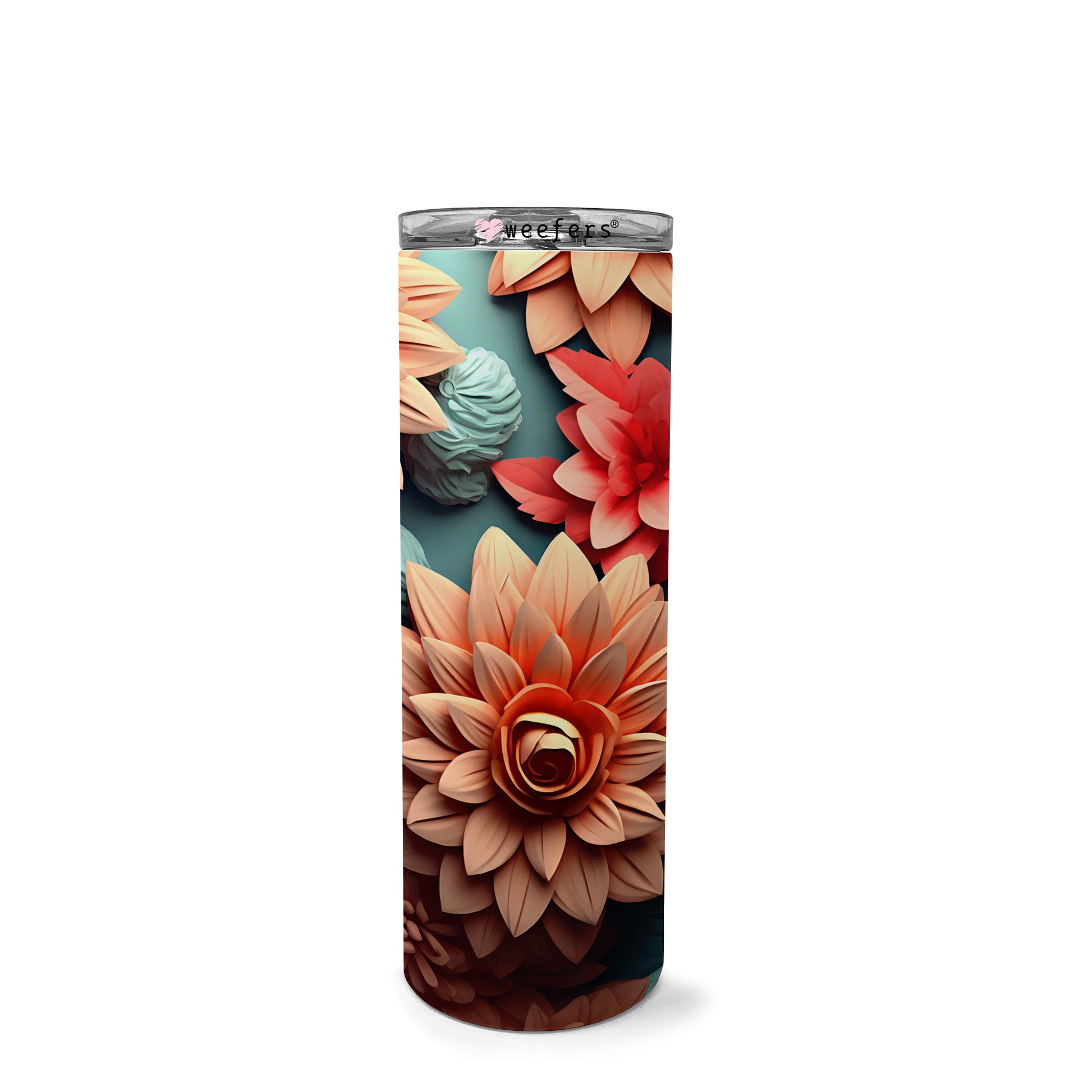 20oz Skinny Tumbler Wrap - 3D Autumn Blues - Weefers