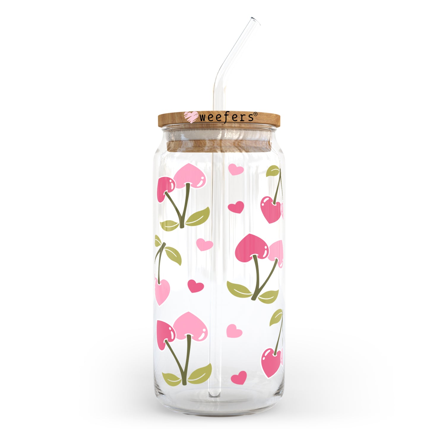 Cherry Delight 20oz Libbey Glass Can, 34oz Hip Sip, 40oz Tumbler UV DTF or Sublimation Decal Transfer - Weefers