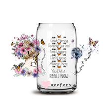 Load image into Gallery viewer, Daily Reminders Drink Your Water 16oz Libbey Glass Can UV-DTF or Sublimation Wrap - Decal
