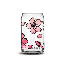 Load image into Gallery viewer, Blossom Pinks Libbey Glass Can Wrap UV-DTF Sublimation Transfers
