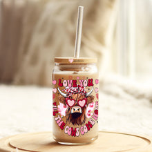 Load image into Gallery viewer, a mason jar with a straw in the shape of a bull
