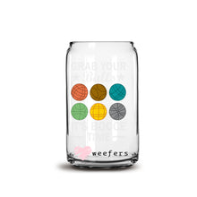Load image into Gallery viewer, Grab your balls its Bocce Time 16oz Libbey Glass Can UV-DTF or Sublimation Wrap - Decal
