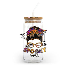Load image into Gallery viewer, Spooky Mama 20oz Libbey Glass Can UV-DTF or Sublimation Wrap - Decal
