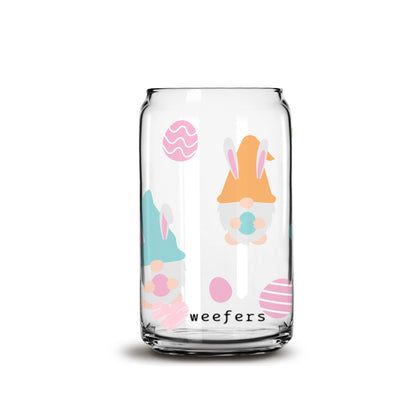 Easter Egg Gnomes Libbey Glass Can Wrap UV DTF Sublimation Transfers - Weefers