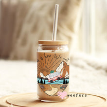 Load image into Gallery viewer, This is how We Roll Camper 16oz Libbey Glass Can UV-DTF or Sublimation Wrap - Decal
