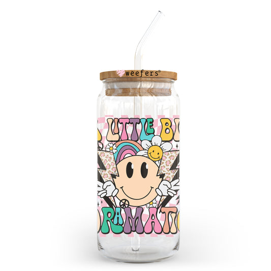 Just a Little Dramatic Retro 20oz Libbey Glass Can UV DTF or Sublimation Wrap - Decal Weefers