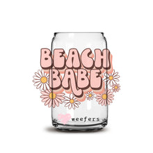 Load image into Gallery viewer, Boho Beach Babe 16oz Libbey Glass Can UV-DTF or Sublimation Wrap - Decal
