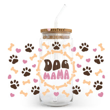Load image into Gallery viewer, Dog Mama 20oz Libbey Glass Can UV-DTF or Sublimation Wrap - Decal
