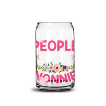 Load image into Gallery viewer, My Favorite People Call Me Nonnie 16oz Libbey Glass Can UV-DTF or Sublimation Wrap - Decal
