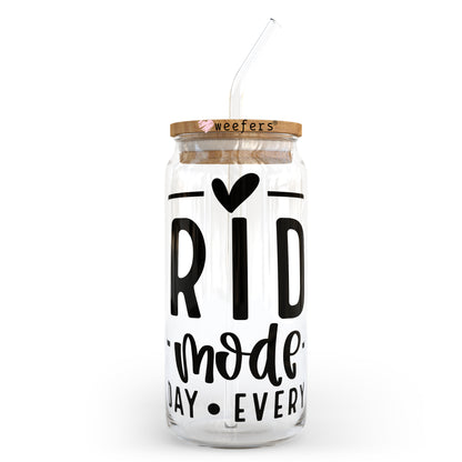 Bride Mode Black 20oz Libbey Glass Can, 34oz Hip Sip, 40oz Tumbler UV DTF or Sublimation Decal Transfer - Weefers