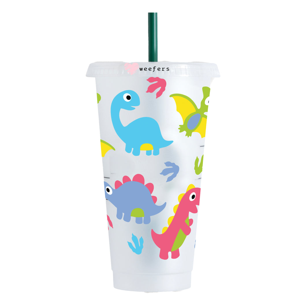 Cute Dinosaurs Cold Cup Wrap- NO HOLE - Ready to apply
