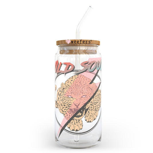 Wild Soul 20oz Libbey Glass Can UV DTF or Sublimation Wrap - Decal Transfer Weefers