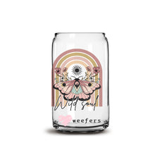 Load image into Gallery viewer, Wild Soul Butterfly Retro 16oz Libbey Glass Can UV-DTF or Sublimation Wrap - Decal

