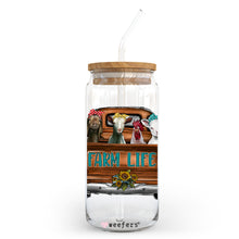 Load image into Gallery viewer, Farm Life 20oz Libbey Glass Can, 34oz Hip Sip, 40oz Tumbler UVDTF or Sublimation Decal Transfer
