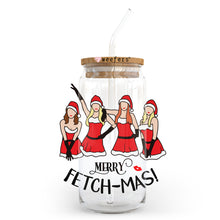 Load image into Gallery viewer, Merry Fetch-mas 20oz Libbey Glass Can, 34oz Hip Sip, 40oz Tumbler UVDTF or Sublimation Decal Transfer
