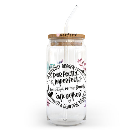 Perfectly Imperfect 20oz Libbey Glass Can UV DTF or Sublimation Wrap - Decal - Weefers