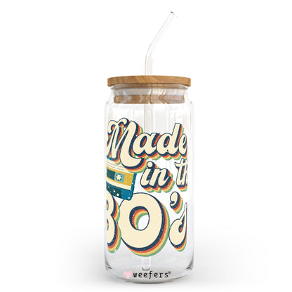 Made in the 80's 20oz Libbey Glass Can, 34oz Hip Sip, 40oz Tumbler UV DTF or Sublimation Decal Transfer - Weefers