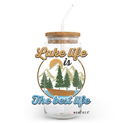 Lake Life is the Best Life 20oz Libbey Glass Can, 34oz Hip Sip, 40oz Tumbler UV DTF or Sublimation Decal Transfer - Weefers