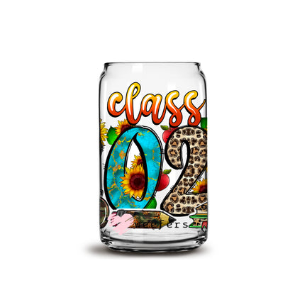 Western Class of 2023 Grad 16oz Libbey Glass Can UV DTF or Sublimation Wrap - Decal - Weefers