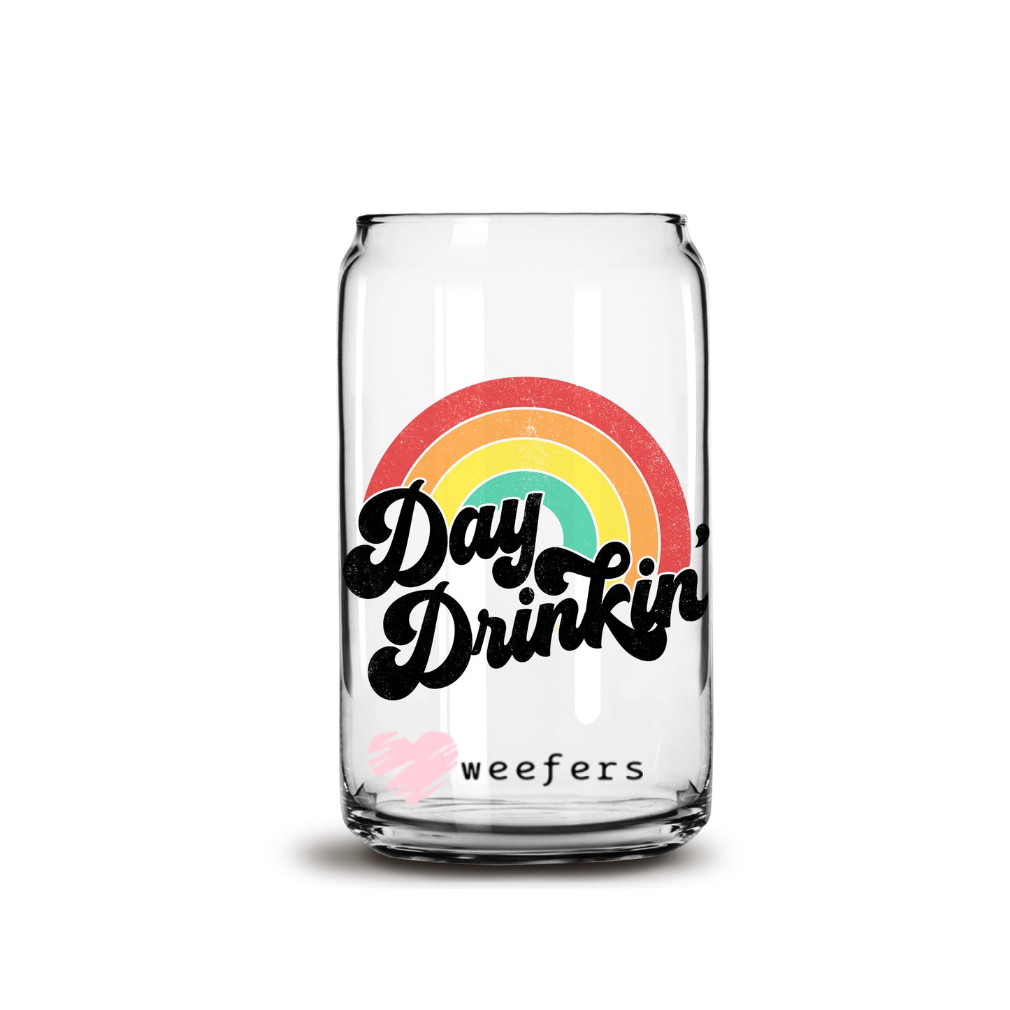 Day Drinkin' Libbey Glass Can Wrap UV DTF Sublimation Transfers - Weefers