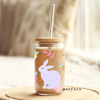 Easter Bunnies 1 Libbey Glass Can Wrap UV DTF Sublimation Transfers - Weefers