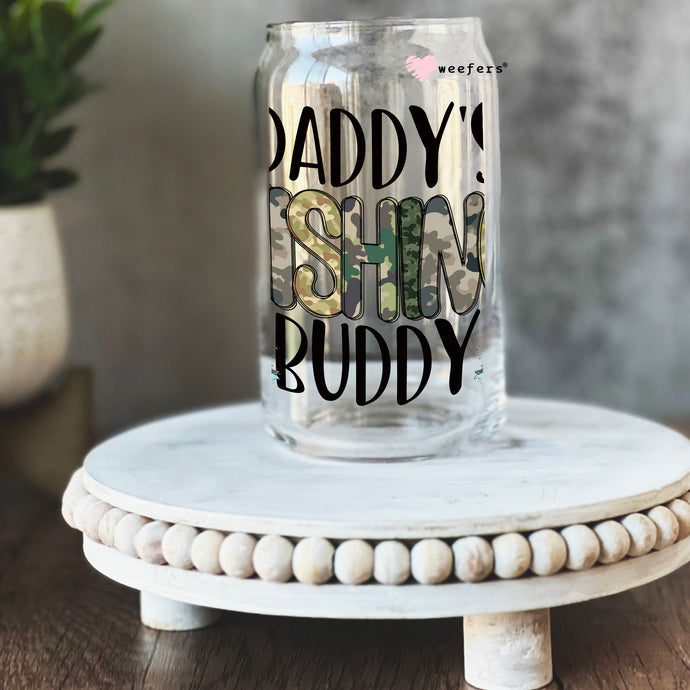 a mason jar with the words daddy's shine buddy on it