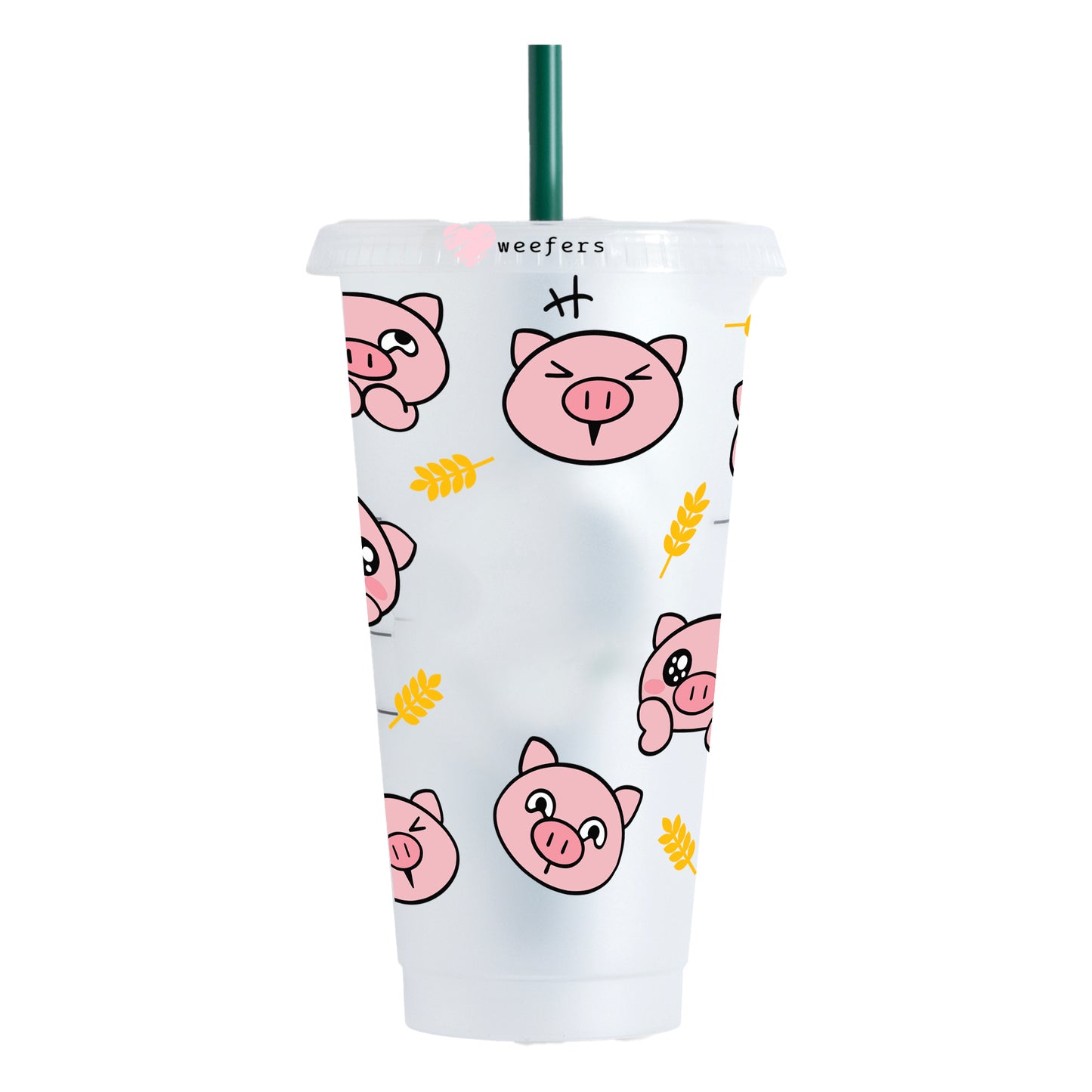 This Little Piggy Cold Cup Wrap- HOLE - Ready to apply - Weefers