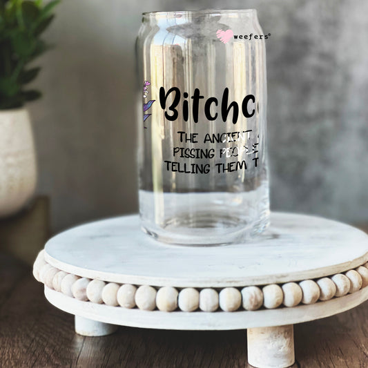 Bitchcraft 16oz Libbey Glass Can UV DTF or Sublimation Cup Wrap - Decal Transfer - Weefers