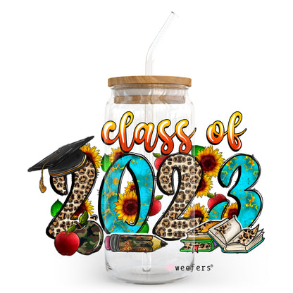 Western Class of 2023 20oz Libbey Glass Can, 34oz Hip Sip, 40oz Tumbler UV DTF or Sublimation Decal Transfer - Weefers