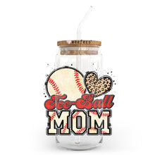 Load image into Gallery viewer, a glass jar with a straw in it that says ice ball mom
