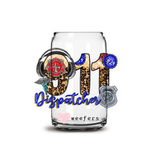 Load image into Gallery viewer, Dispatch 911 16oz Libbey Glass Can UV-DTF or Sublimation Wrap - Decal
