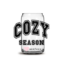 Load image into Gallery viewer, Cozy Season 16oz Libbey Glass Can UV-DTF or Sublimation Wrap - Decal
