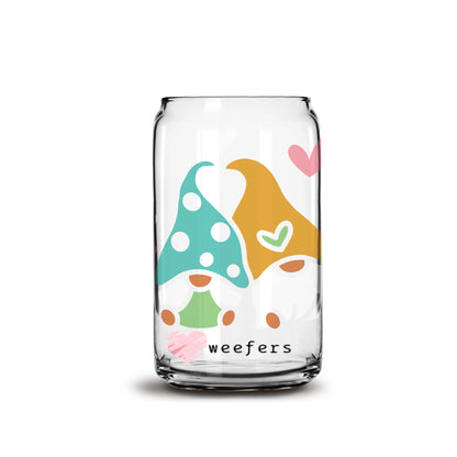 Easter Lovey Gnomes Libbey Glass Can Wrap UV DTF Sublimation Transfers - Weefers