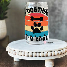 Load image into Gallery viewer, My Dog Thinks I&#39;m Cool Libbey Glass Can Wrap UV-DTF Sublimation Transfers
