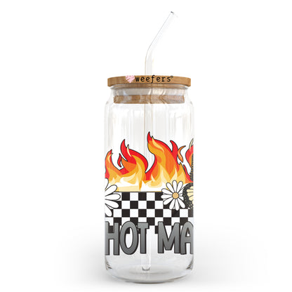 One Hot Mama 20oz Libbey Glass Can UV DTF or Sublimation Wrap - Decal Transfer - Weefers