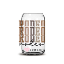 Load image into Gallery viewer, Rodeo Brown 16oz Libbey Glass Can UV-DTF or Sublimation Wrap - Decal
