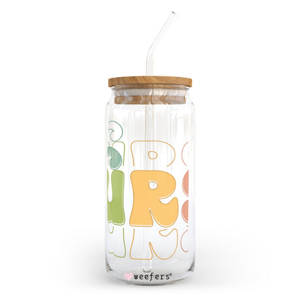 Nurse Nurse 20oz Libbey Glass Can, 34oz Hip Sip, 40oz Tumbler UV DTF or Sublimation Decal Transfer - Weefers