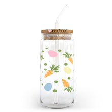 Load image into Gallery viewer, Easter Carrots and Eggs 20oz Libbey Glass Can, 34oz Hip Sip, 40oz Tumbler UVDTF or Sublimation Decal Transfer
