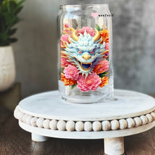 Load image into Gallery viewer, a glass jar with a dragon painted on it
