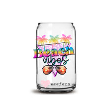 Load image into Gallery viewer, Beach Vibes 16oz Libbey Glass Can UV-DTF or Sublimation Wrap - Decal

