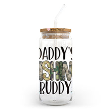 Load image into Gallery viewer, Daddy&#39;s Fishing Buddy 20oz Libbey Glass Can UV DTF or Sublimation Wrap - Decal Transfer - Weefers
