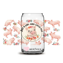 Load image into Gallery viewer, a glass jar with a pig on it
