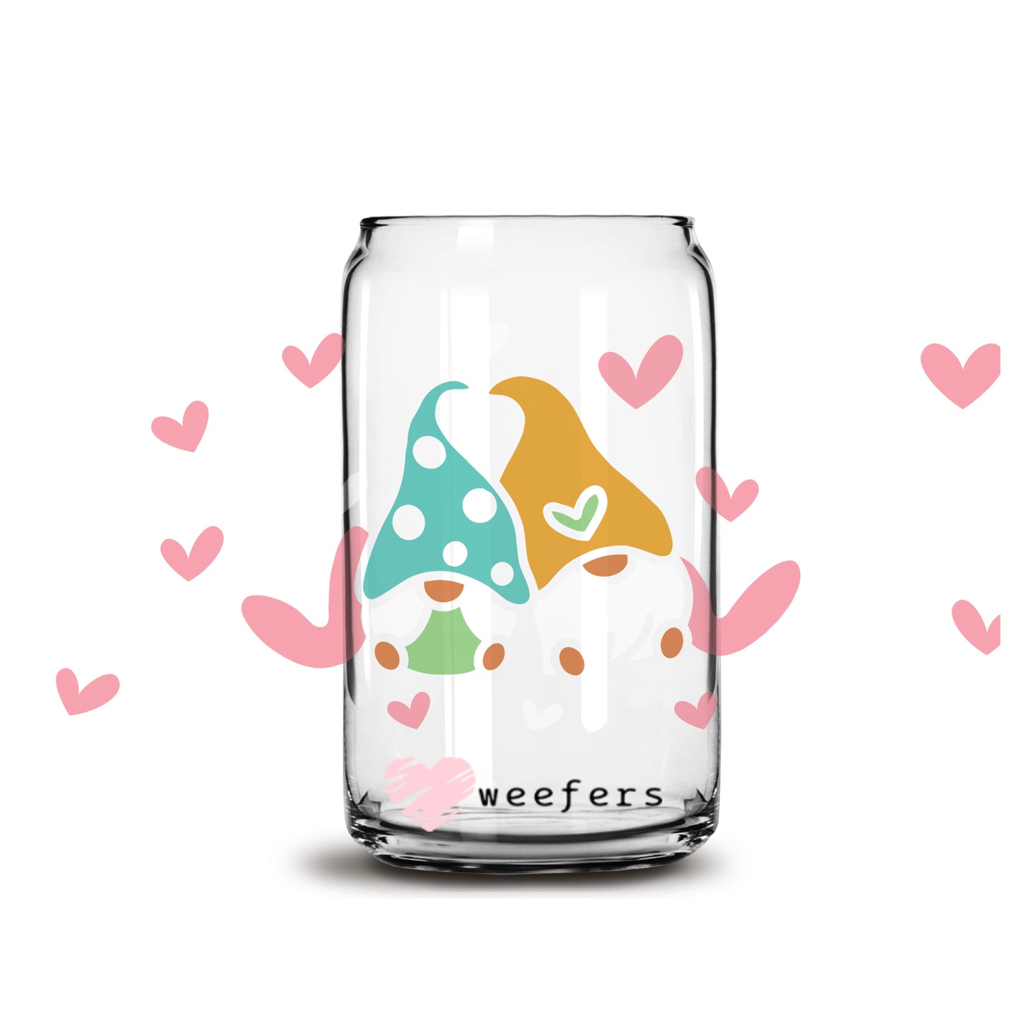 Easter Lovey Gnomes Libbey Glass Can Wrap UV DTF Sublimation Transfers - Weefers